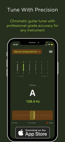 432 Hz Guitar Tuner screenshot