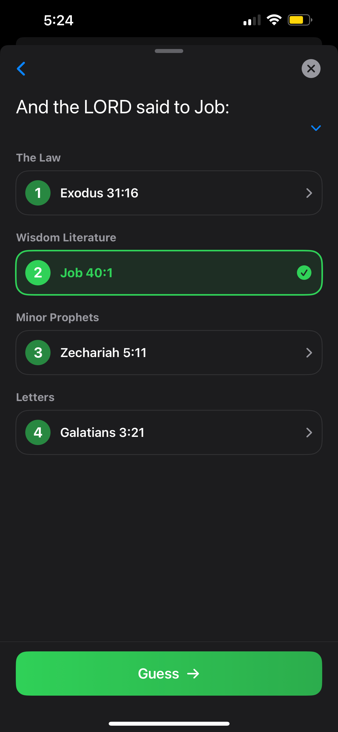 Guess The Bible Reference screenshot 3
