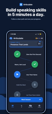 Articulate: speak smarter. Screenshot 3 of 5