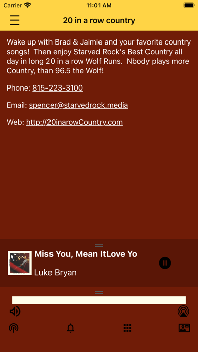 96.5 the Wolf Screenshot