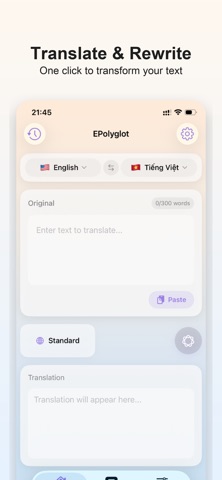 Epolyglot: Rewrite & translate Screenshot 2 of 6