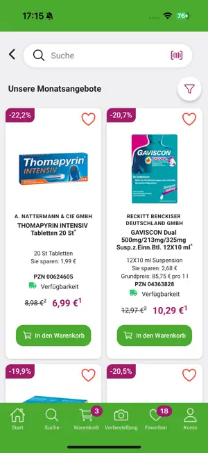 Hoffmann Apotheken screenshot 2