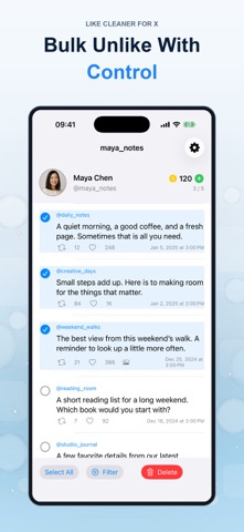 Like Cleaner for X app screenshot 2