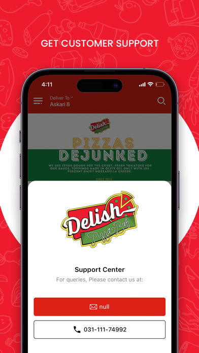 Delish Pizza Bar Screenshot