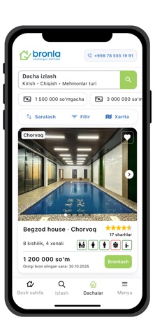 Bronla.uz - dacha va rezortlar screenshot
