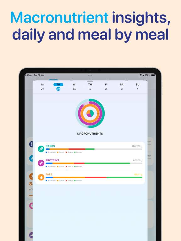 Photo Calories & Diet: Bodyful iPad screenshot 6 - Health & Fitness app