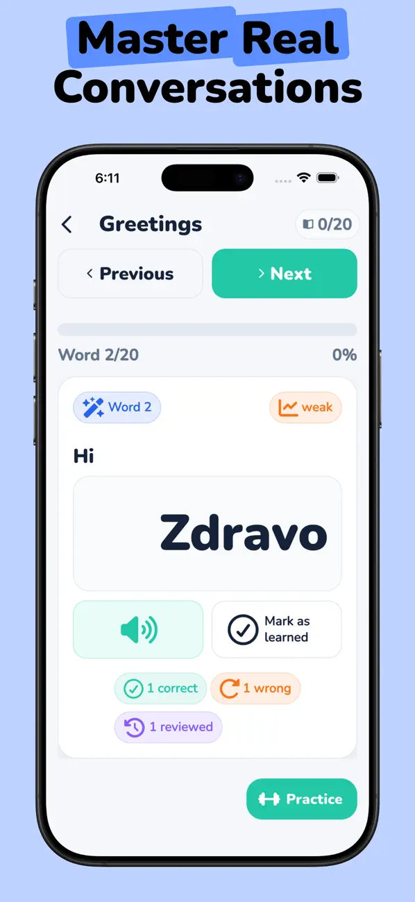 Screenshot #2 pour Croatian Learn: For Beginners