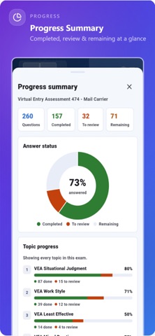 USPS Postal Exam Prep iPhone screenshot
