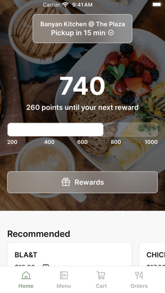Banyan Kitchen iPhone screenshot 1 - Food & Drink app