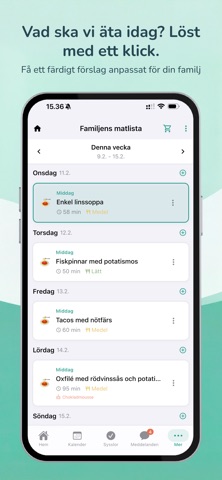 Perhe.app – Familjeplanerare iPhone screenshot 4