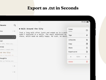 Just.txt • Plain Text Editor iPad screenshot
