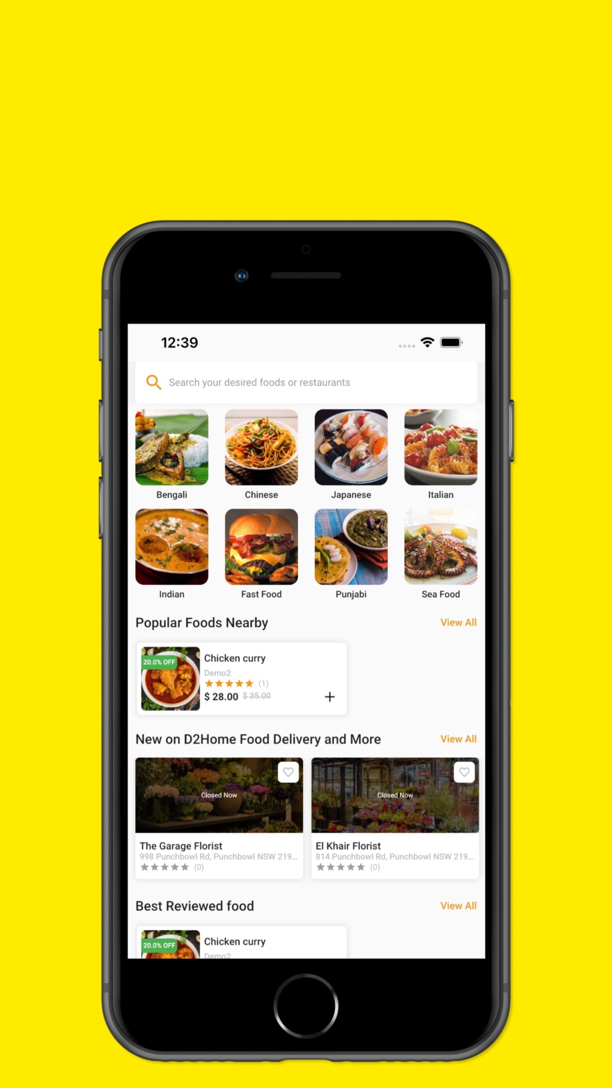 Screenshot 3 of D2Home Food Delivery and More