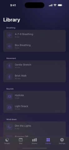 Aftershift: Recovery Routine iPhone screenshot