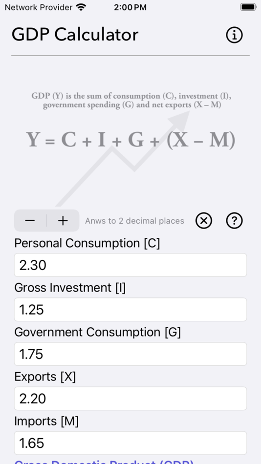 #5. GDP Calculator (iOS) 由: Nitrio