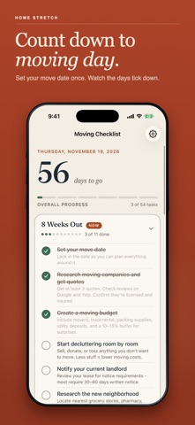 Home Stretch: Moving Checklist Screenshot 1 of 6