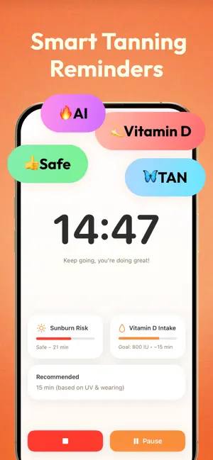 SunDose: Live UV & Tan Timer + iPhone screenshot 3
