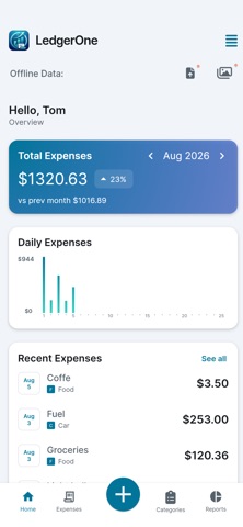 LedgerOne iPhone screenshot