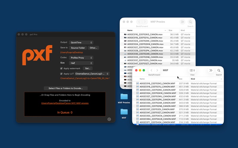 pxf screenshot