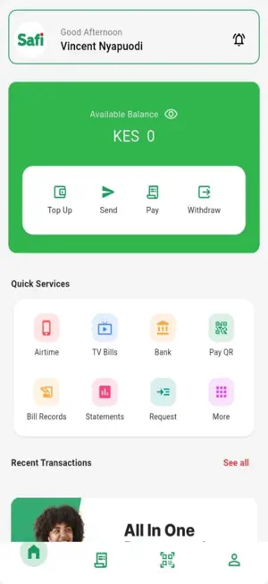 SafiPay App screenshot 1
