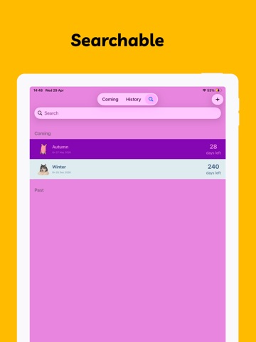 Is Coming iPad screenshot