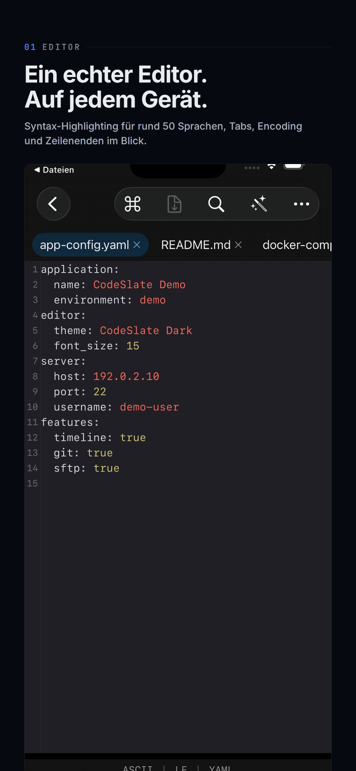Screenshot 1 of CodeSlate