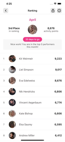 Pink Frauen Fitness. iPhone screenshot