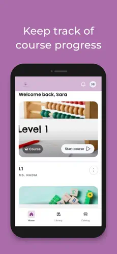 Modal Math published mobile screenshot: course progress dashboard