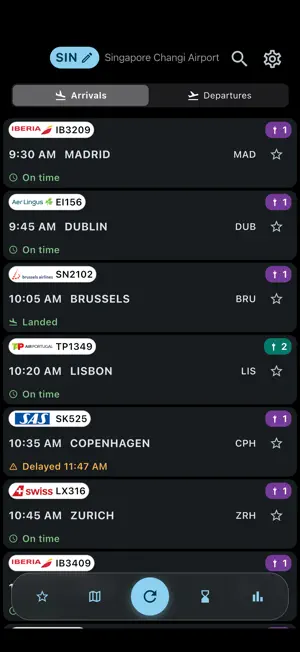 Flights Singapore screenshot 1