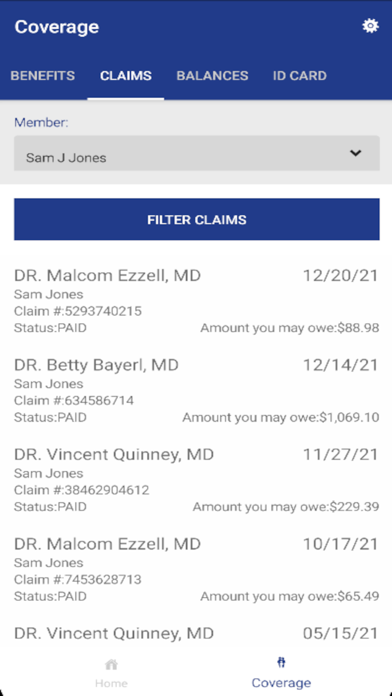 Automated Benefit Services Screenshot