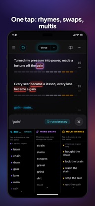 RhymeFlux: Rap Lyrics & Rhymes screenshot 2