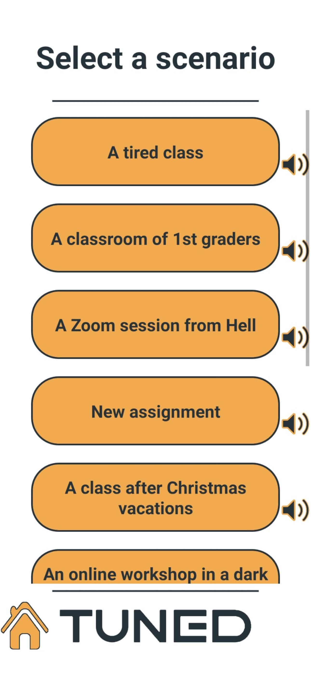 Tuned App screenshot 2