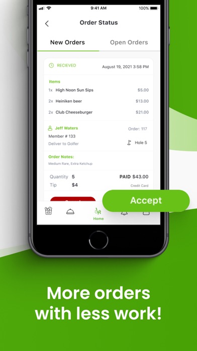ClubGrub Business Screenshot