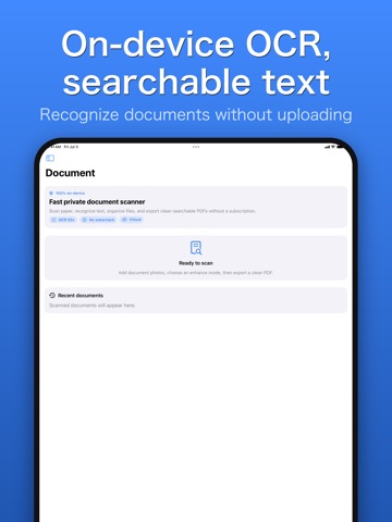 ScanLite: Scanner and OCR iPad screenshot