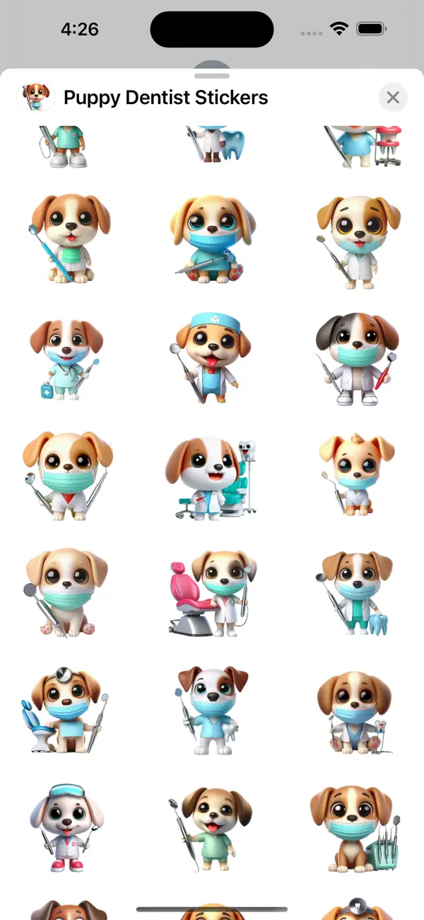 Screenshot #2 pour Puppy Dentist Stickers
