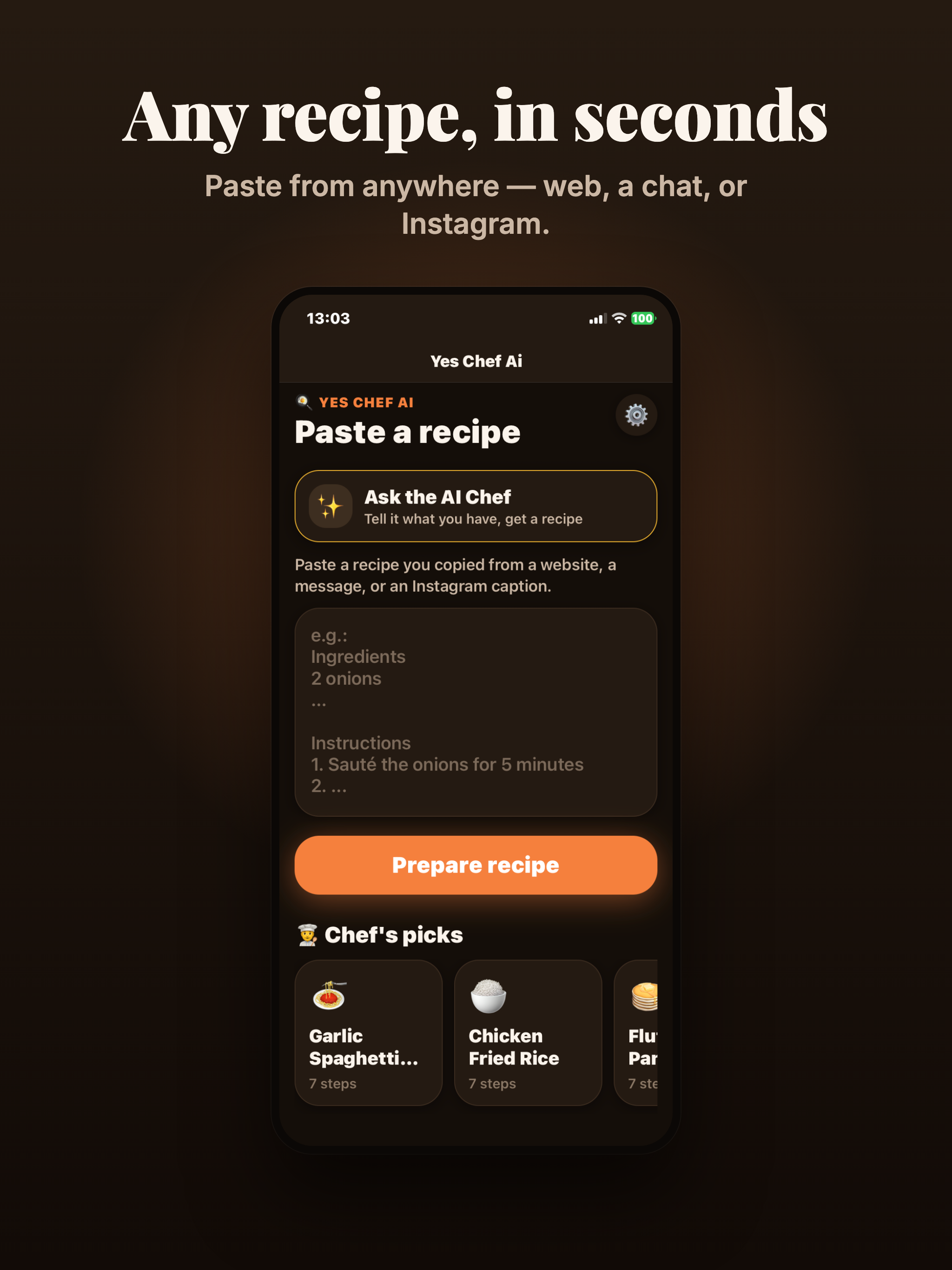 Yes Chef: Hands Free Ai Cooker screenshot 11