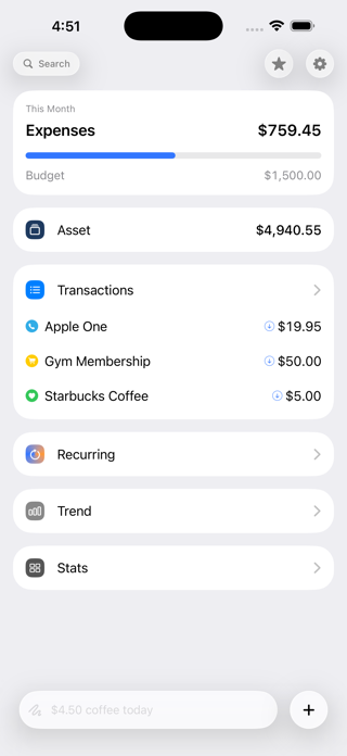 Flow: AI Expense Tracker Screenshot 2 of 8