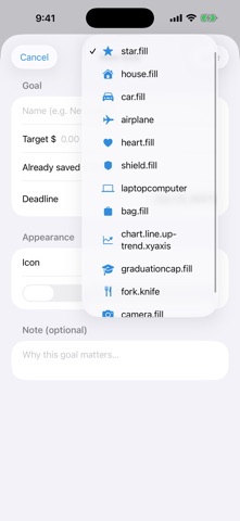 SavGoal Savings Planner screenshot