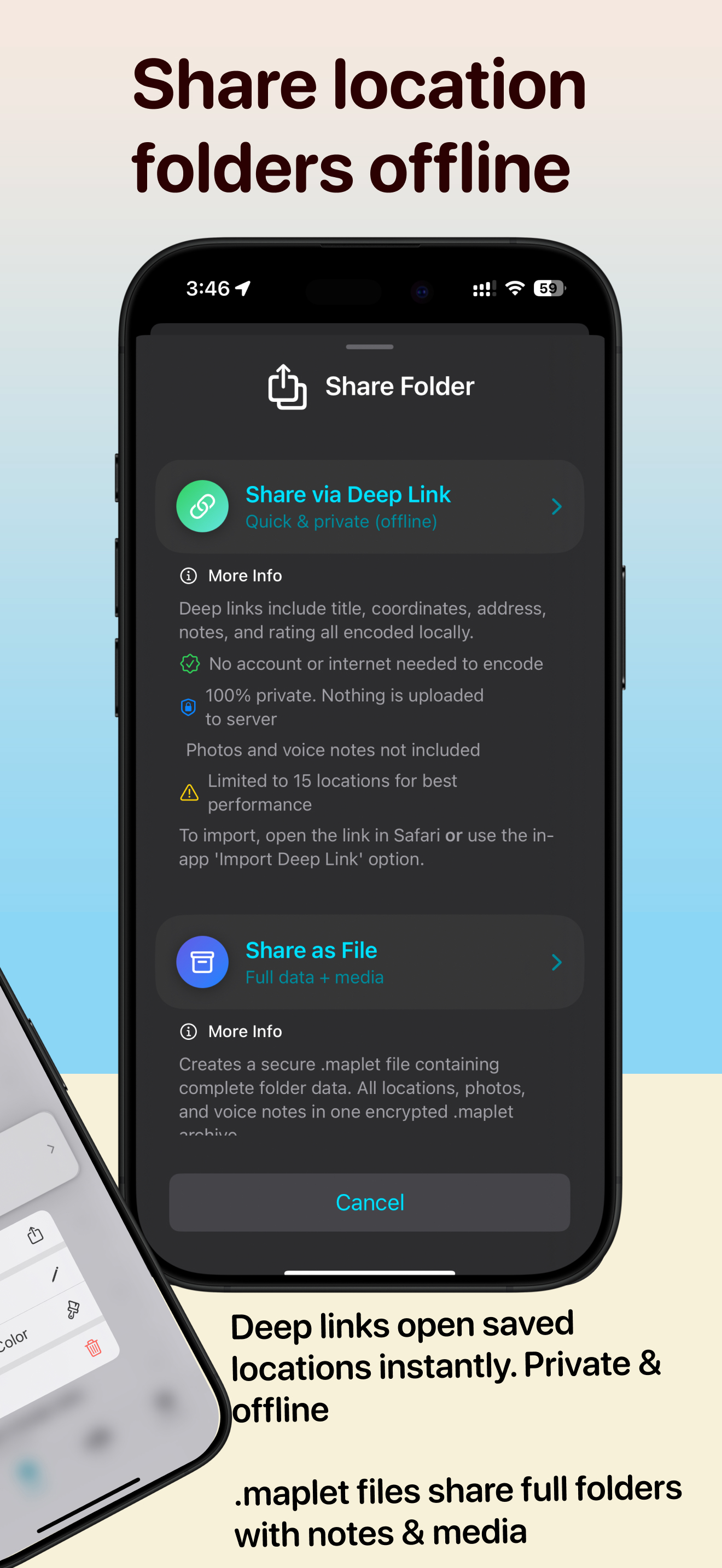 Maplet: Map Location Bookmarks