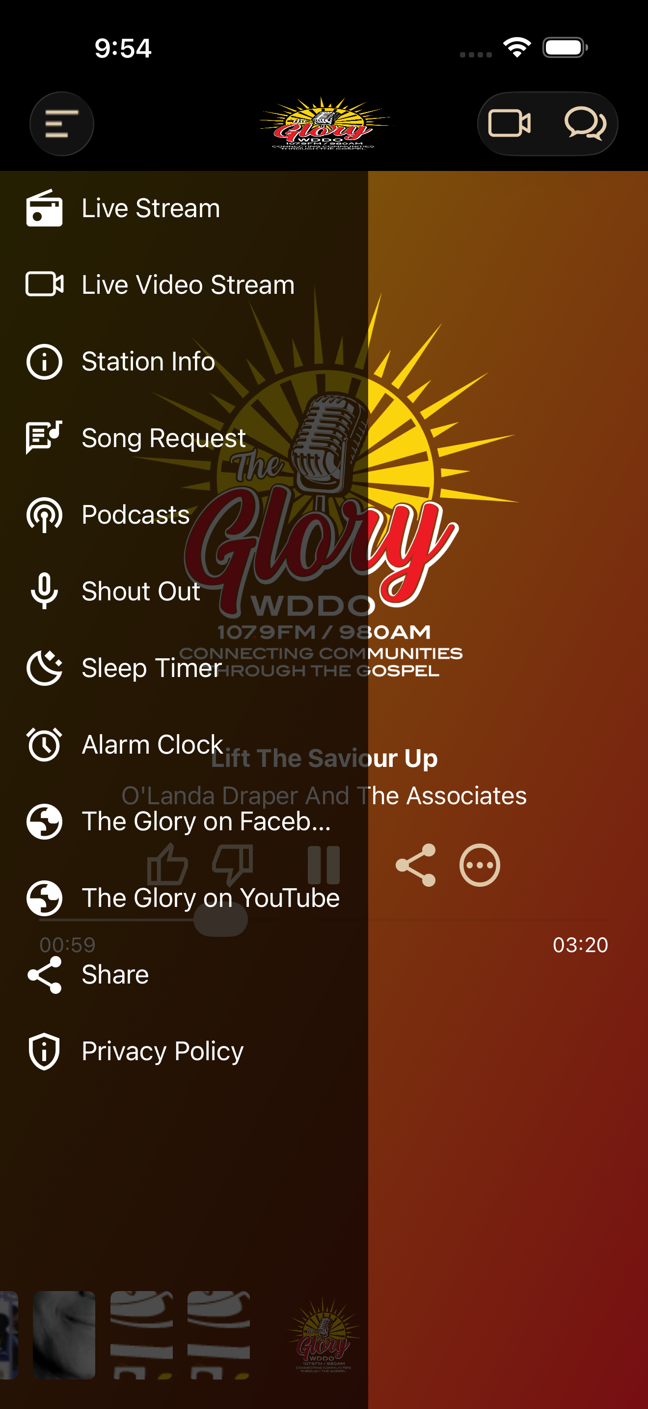 The Glory 107.9 FM / 980 AM screenshot 2