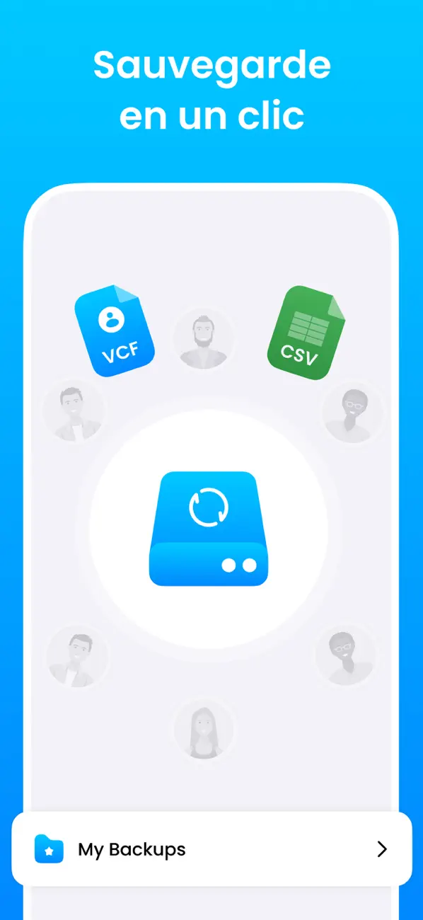 Screenshot #2 pour MCBackup Pro - copie Contacts