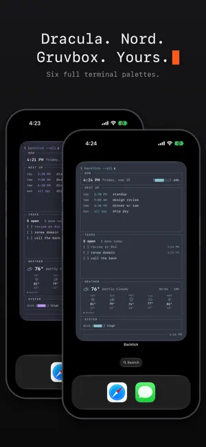 Backtick: Terminal Widgets screenshot 4
