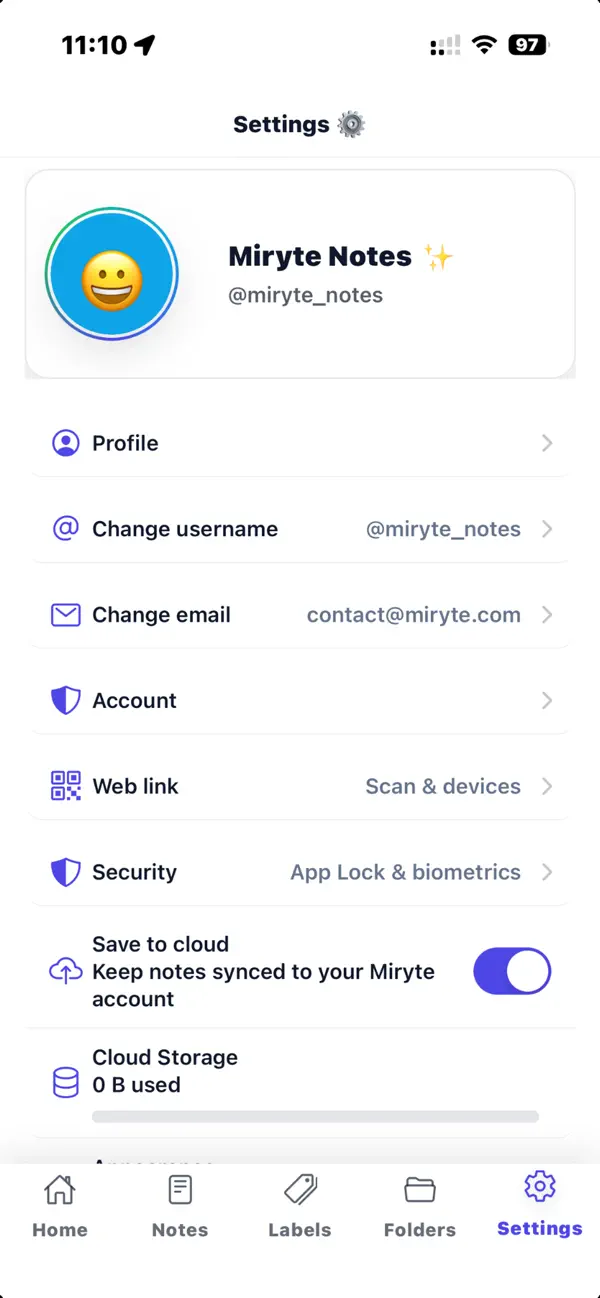 #4. Miryte Notes (iOS) Göre: Koushik Suripeddi
