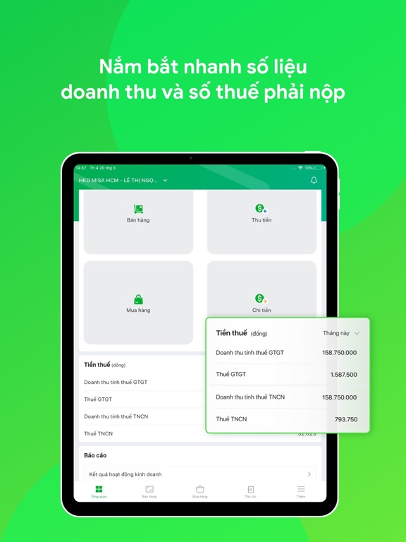 Screenshot #5 pour AMIS Kế toán HKD