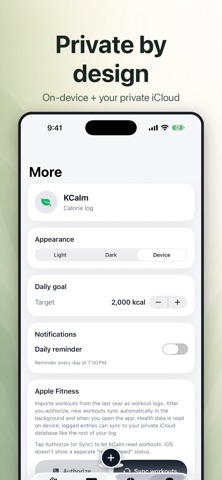 KCalm: Calm Calorie Tracker Screenshot 5 of 5