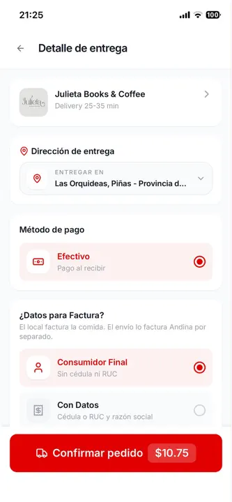 Andina Delivery screenshot 5