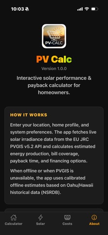 PV-Calc Screenshot 2 of 5