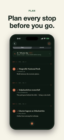 Travel Journal & Trip Planner iPhone screenshot