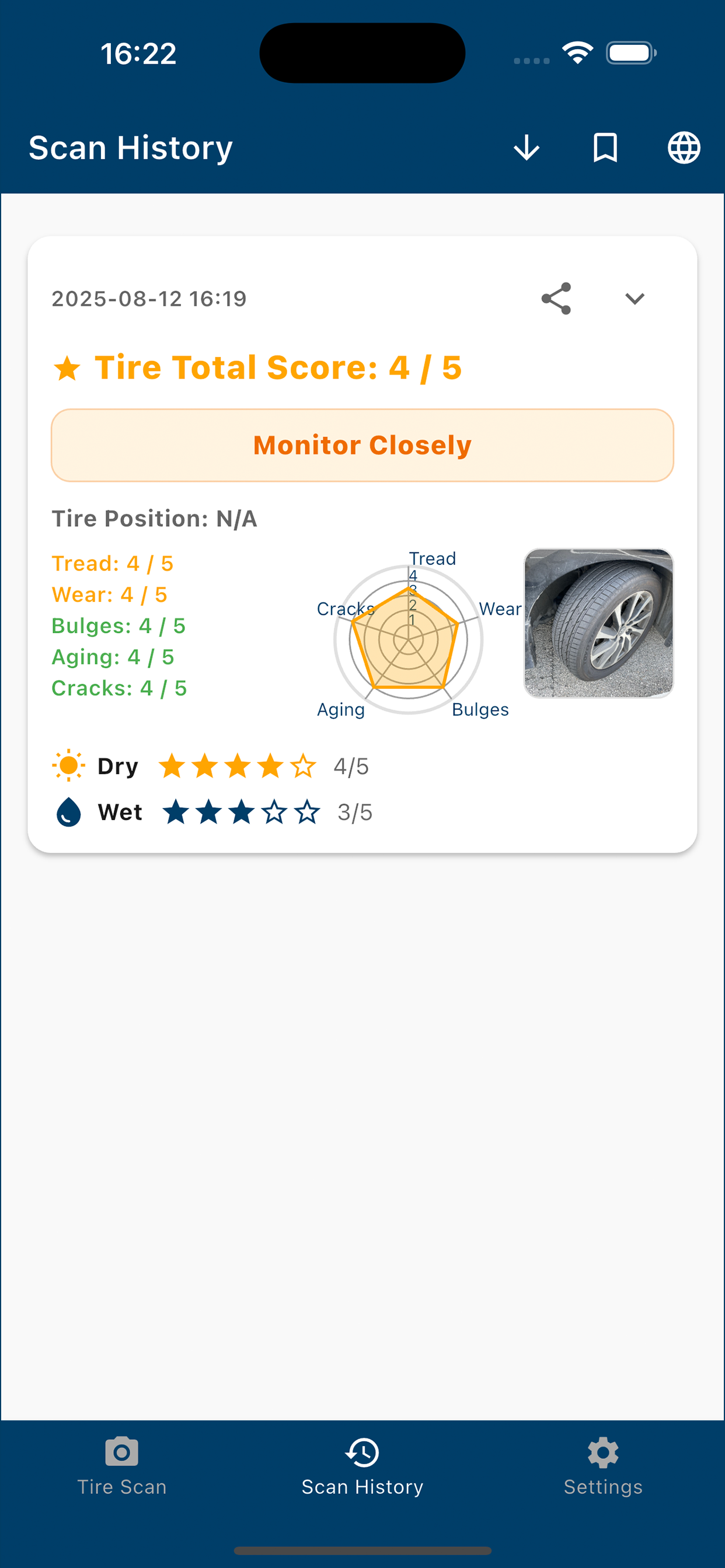 Tire Ai Scan 2025 Lite