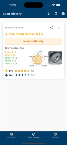 Tire Ai Scan 2025 Lite screenshot