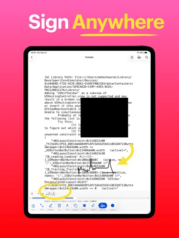 PDF Document: Sign and Editor ipad screenshot 4